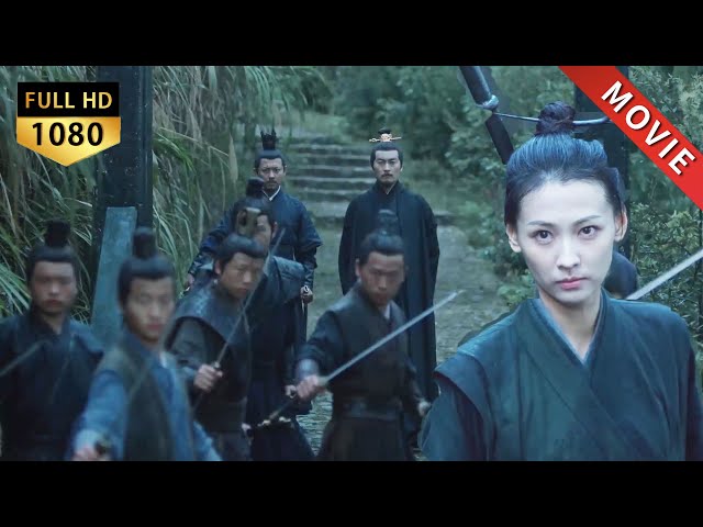 A young girl battles rebels, defeating ten enemies alone!⚔️#kungfu