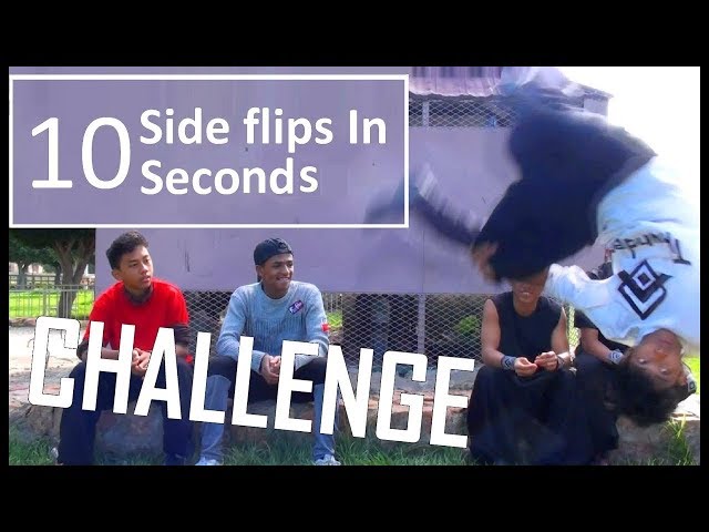 SIDE FLIP CHALLENGE   Thunder Freerunning