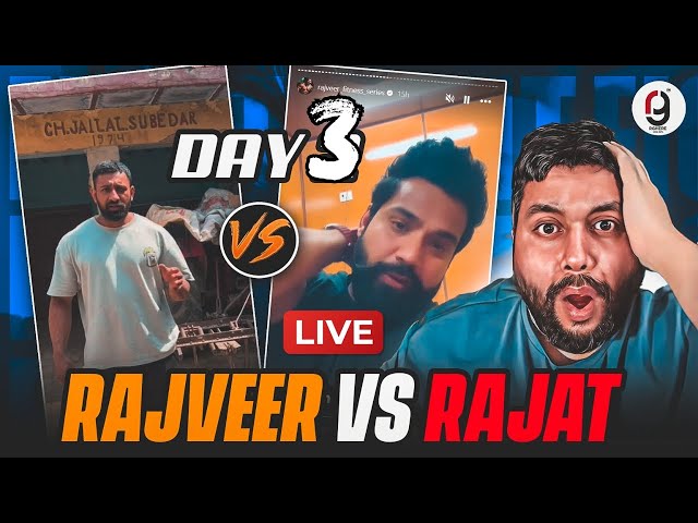 RAJAT DALAL VS RAJVEER DAY 3 INSTAGRAM FIGHT | RAJVEER FITNESS VS RAJAT | REACTION BY RG LIVE