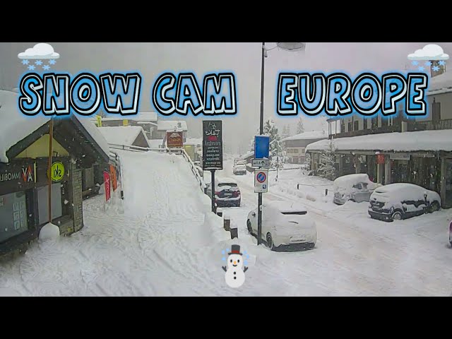 ❄️🅻🅸🆅🅴❄️SNOWCAM EUROPE 🇪🇺🥶Look at different locations⛷️where it is currently snowing🌨️Weather ☃️