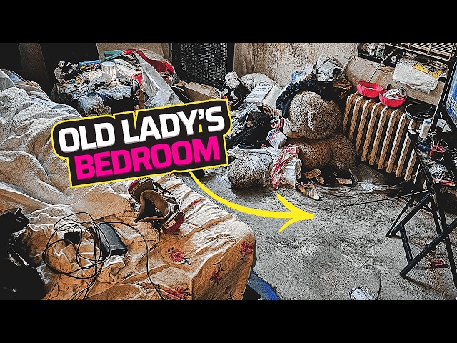 EXTREME Bedroom Cleaning for a Sick 64-Year-Old Lady 😱