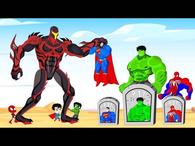 Rescue SUPERHEROES HULK Family & SPIDERMAN, SUPERMAN vs MIGUEL O'HARA : Returning from the Dead