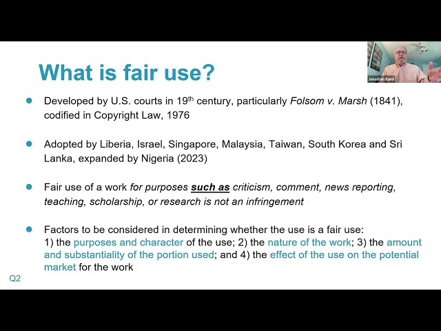 Webinar: What’s fair in copyright? Fair use, fair dealing and fair practice