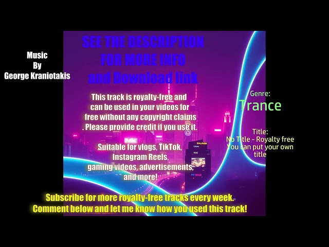 Royalty Free Music - No Copyright (Use in Your Videos) Trance genre