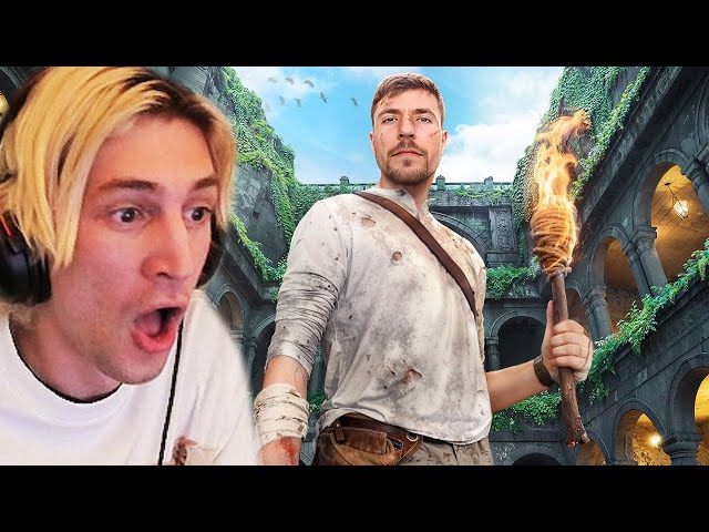 7 Days Exploring An Underground City | xQc Reacts to MrBeast