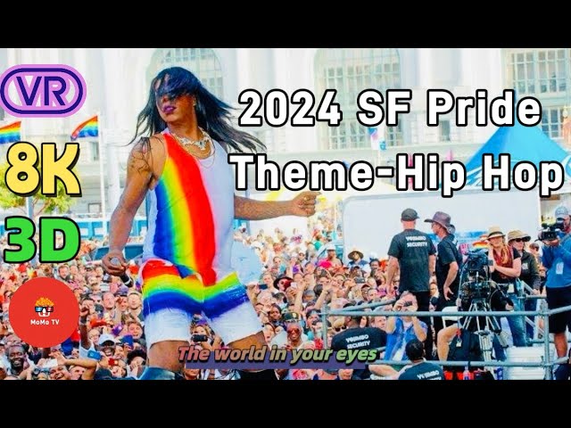 【360° VR】 2024 San Francisco Gay Pride -Theme "Hip Hop" -  Dance Party - Pride Parade [Adult Only]