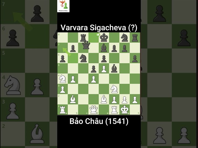 Nguyễn Vũ Bảo Châu Hai Lần Thí Tượng Và Chiếu Hết Trong Sự Ngỡ Ngàng Của Đối Thủ| Phoenix Chess