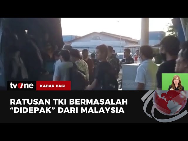 Malaysia Deportasi Ratusan TKI Bermasalah | Kabar Pagi  tvOne