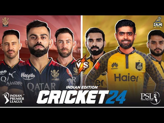 KOHLI 🆚 BABAR - RCB vs PESHAWAR ZALMI - CRICKET 24