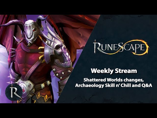 Shattered Worlds changes & Archaeology Q&A - RuneScape Weekly Stream (April 2020)