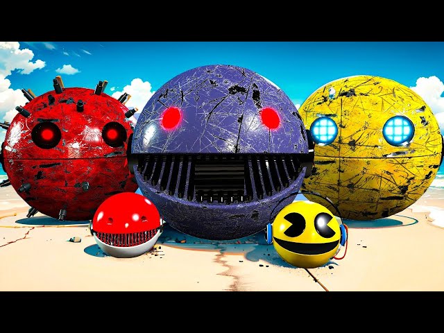 MS PACMAN VS CARTOON CAT (ROBOT PACMAN VS MONSTER PACMAN ) 4