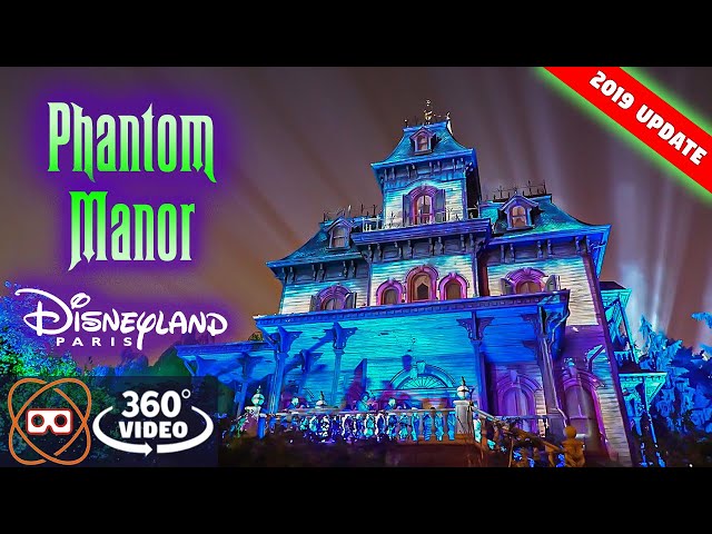 [5K 360] NEW Phantom Manor Updated for 2019 - Disneyland Paris 360 POV