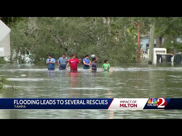 Residents in Tampa caught off guard by flooding in area not under evac orders