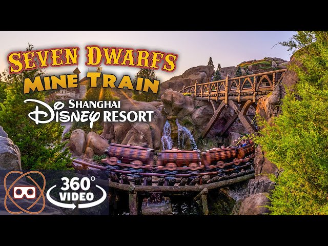 [5K 360] Shanghai Disneyland Seven Dwarfs Mine Train Coaster - 360 POV