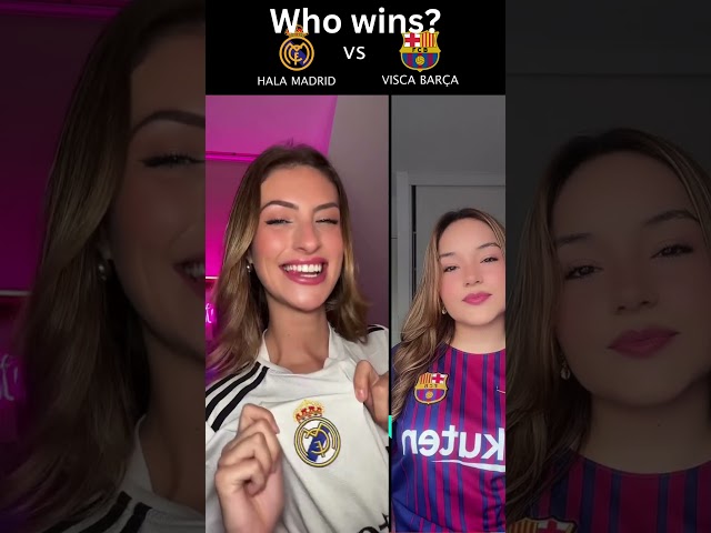 VISCA BARÇA Vs HALA MADRID || #shorts #dance #music #halamadrid #viscabarça #laliga #messi #ronaldo