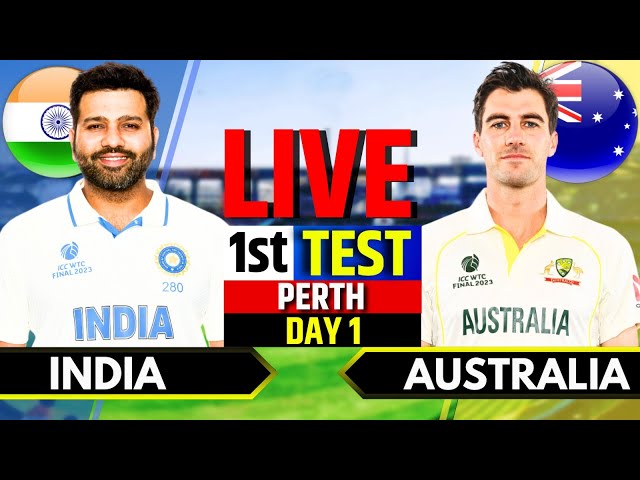 India vs Australia, 1st Test, Day 1 | IND vs AUS Live Match | Live Cricket Match Today | 3rd Session