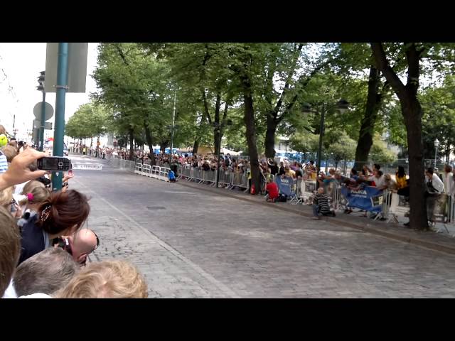 Kimi Räikkönen driving Citroën WRC Rally Car in Helsinki