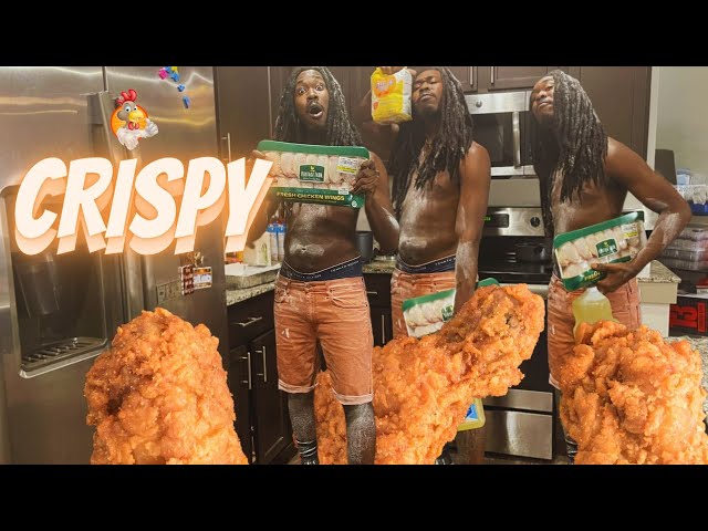 GLOCK'S CRISPY FRIED CHICKEN WINGS & MAC AND CHEESE - Ep1 (How to fry chicken wings) GLOCKBABYDOODA