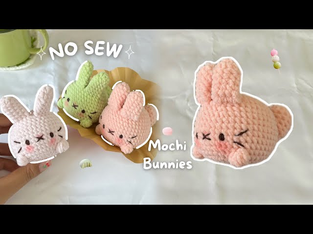 ✨ NO SEW ✨ Mochi Bunnies | A step by step crochet tutorial