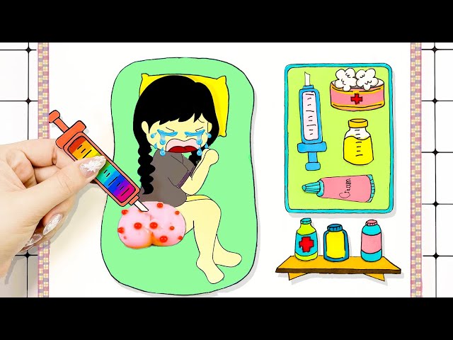 【🐾 Paper Diy🐾】POP THE PIMPLES - 👶👶 Baby Care Tips | Satisfying ASMR Video Paper Craft