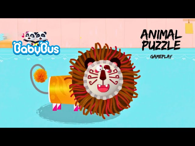 Baby Panda's Animal Puzzle | Lion, Crocodile and Sheep