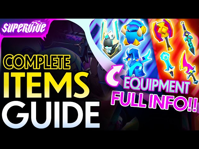 EQUIPMENT/ITEMS GUIDE FOR SUPERVIVE! HOW THE ITEM SYSTEM WORKS! BUILDS + EVOLUTIONS + UPGRADES!