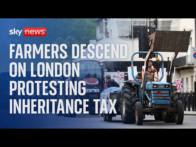 Thousands of farmers protest in Westminster over inheritance tax changes