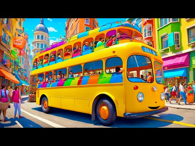 Wheels on the Bus | Nursery Rhymes | Kids Songs | Sing Along