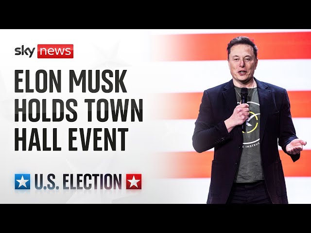 Elon Musk holds town hall event in Pennsylvania