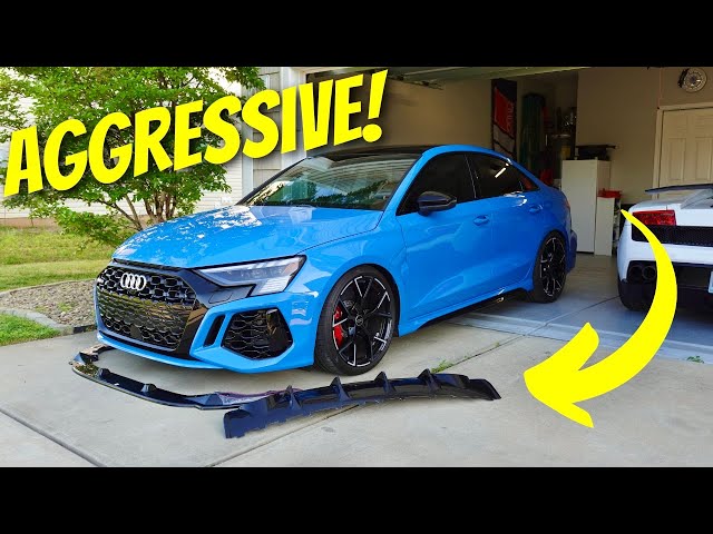 Installing A Massive Front Splitter And Rear Diffuser! *2024 Audi RS3 8Y*