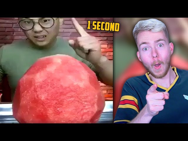 Eat This Watermelon In 1 Second (Fastest Eaters)