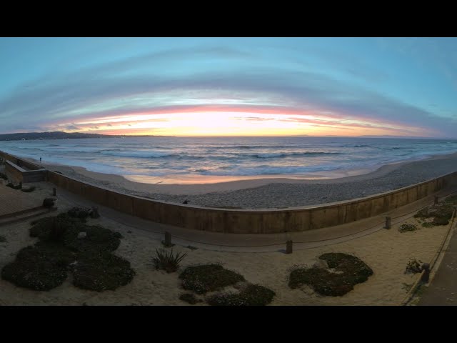 Monterey Beach Sunset on Balcony VR 180 6k