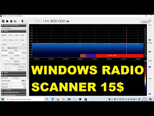 15$  Windows radio scanner - installation & configuration tutorial for RTL-SDR dongles in Win 10 / 7