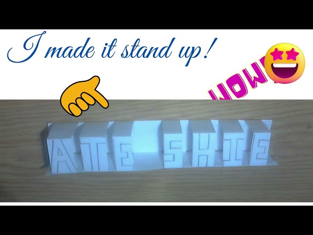 WORD ART: How to Create a  Paper Name Plate!