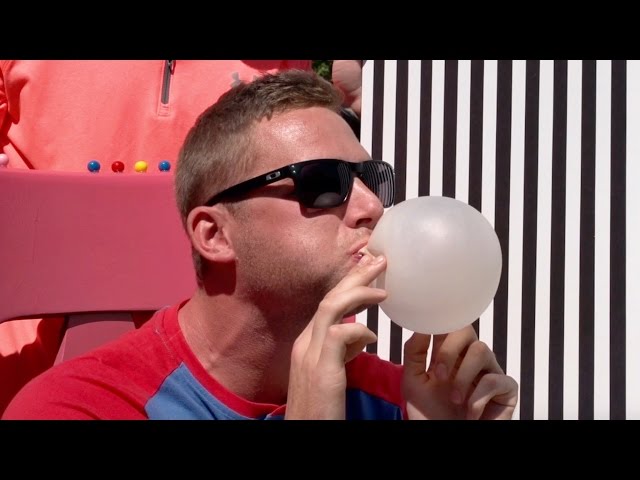 Bubble Gum Blowing Battle | Dude Perfect