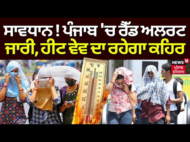 Weather Update | ਸਾਵਧਾਨ ! Punjab 'ਚ Red Alert ਜਾਰੀ, Heat Wave ਦਾ ਰਹੇਗਾ ਕਹਿਰ | Punjab Weather | N18V