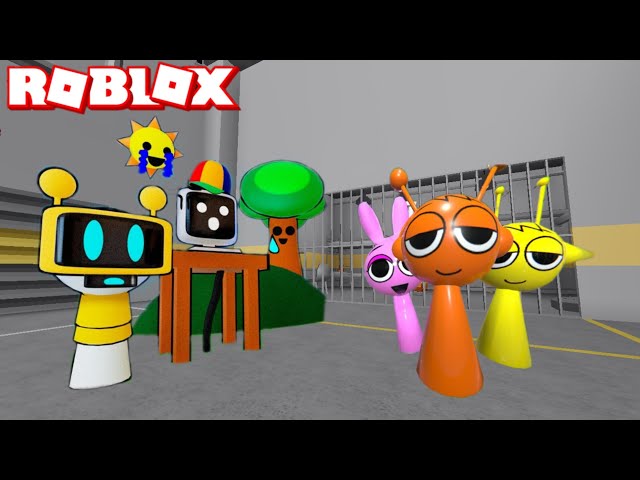 Sprunki Fun Bot Playing Sprunki Prison Run Obby | ROBLOX | Incredibox Sprunki