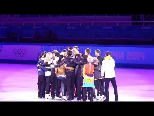 Юлия Липницкая на репетиции. Гала. ОИ-2014. Сочи. Yulia Lipnitskaya. Gala. Warm-up. Olimpics