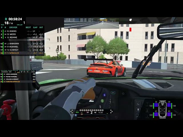 rFactor 2: Cup Porsche 992, Monaco, race 1