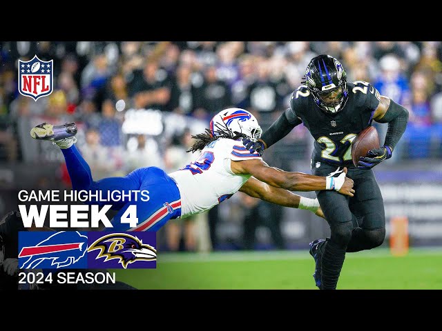 Buffalo Bills vs. Baltimore Ravens | 2024 Week 4 Game Highlights