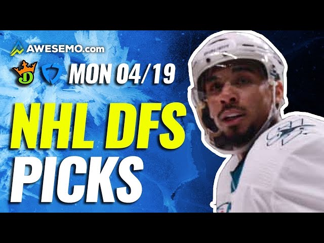 NHL DFS PICKS: DRAFTKINGS & FANDUEL DAILY FANTASY HOCKEY STRATEGY | TODAY MONDAY 4/19