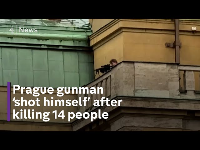 Prague gunman shot himself after killing 14 people at university, say police