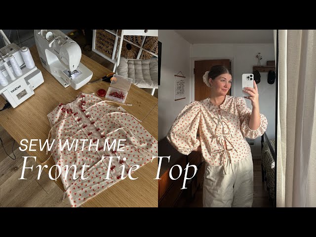 Front Tie Top Tutorial | Beginner Sewing Project | Syd Tie Top Sew Along