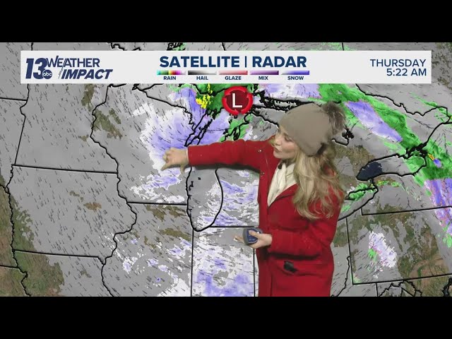 13 ON YOUR SIDE Forecast: Slushy Accumulation Today, Colder