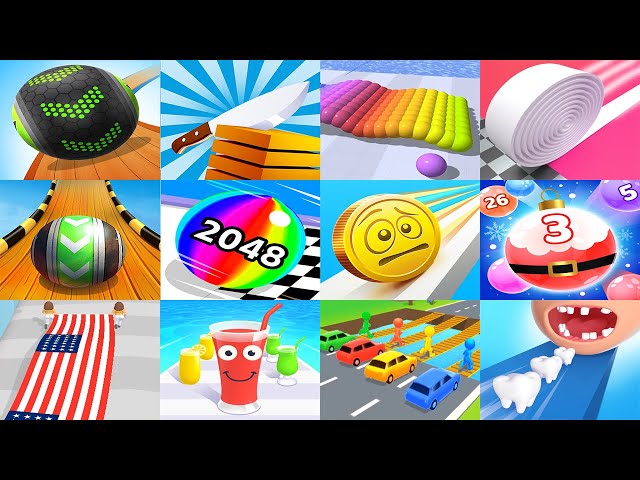 Going Balls VS Coin Rush Sky Rolling Ball 3D Ball Run 2048 Sandwich Runner Juice Run Smile Rush #7