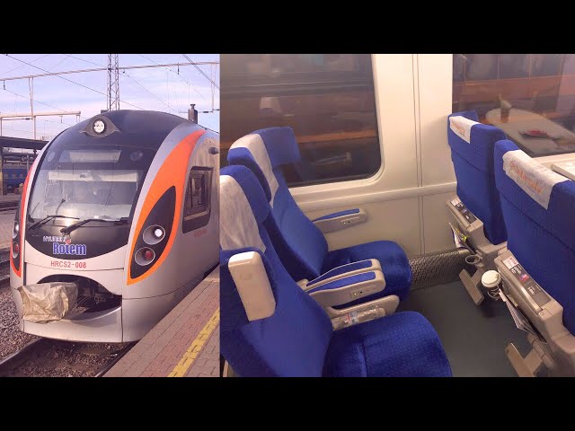 Intercity+ Train Kharkov - Kiev in First Class Інтерсіті+ Харків - Київ