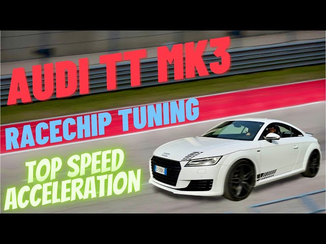 AUDI TT SLine MK3 - RACE CHIP TUNING - ACCELERATION & TOP SPEED - INSTA360 X3 - 4K 60p