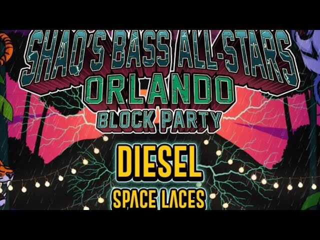 Space Laces Full Set at Shaq’s Bass AllStars Orlando Block Party 10/19/24 Wall Street Plaza