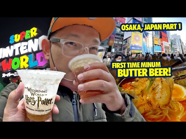 FIRST TIME AKU CUBA MINUM BUTTER BEER DI UNIVERSAL STUDIOS JAPAN!