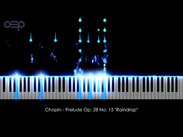 Chopin - Prelude Op. 28 No. 15 "Raindrop" | MIDI Visualizer 4K